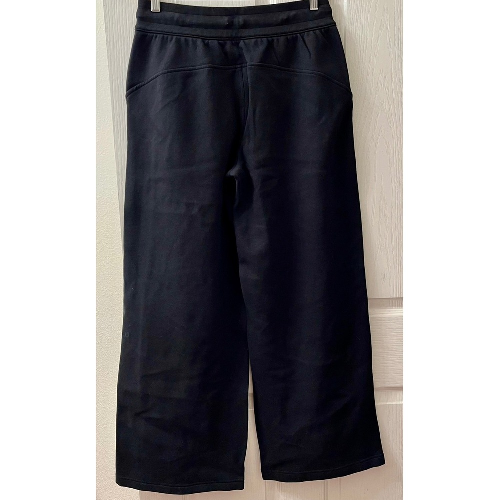 Lululemon Scuba Mid-Rise Wide-Leg Pant‎ Jewelled Women M Black LW5IHAS BLK - Picture 3 of 12